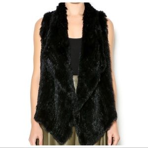 Yumi Kim rabbit fur vest